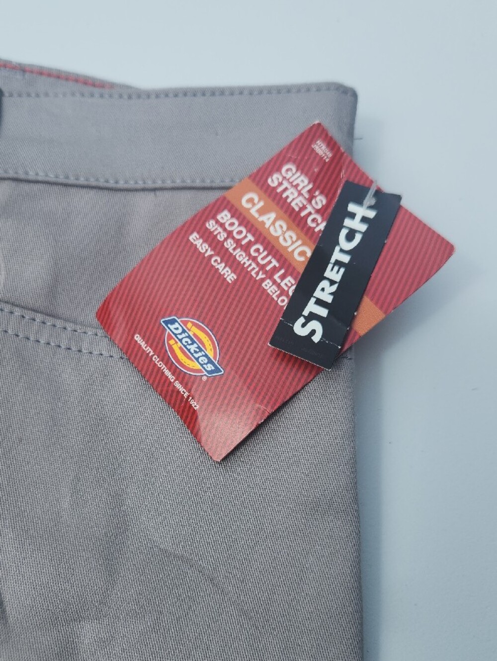 NWT Dickies Women’s Gray Stretch Straight Leg Work Pants Career Uniform - Picture 2 of 5